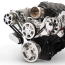 LS Chevy S-Drive Serp Kit no Power Steering - Clear Coated