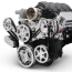 LS Chevy S-Drive Serp Kit w/o A/C w/Plast P/S Res - Clr Coat