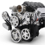 LS Chevy S-Drive Serp Kit w/o A/C w/Plast P/S Res - Polished