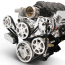 LS Chevy S-Drive Serp Kit w/Remote Power Steer - Clear Coat
