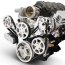 LS Chevy S-Drive Serp Kit w/Remote Power Steering - Polished