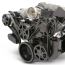 LS Chevy S-Drive 8-Rib Serp Kit w/Billet P/S Res - Matte Blk