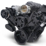 LS Chevy S-Drive 8-Rib Serp Kit w/o Power Steer - Black Anod