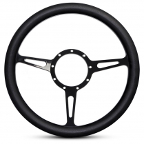 1/2 Wrap Classic 13.5" Steering Wheel - Blk Grip Black Gloss