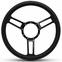 1/2 Wrap Launch Sym 13.5" Steering Wheel- Blk Grip Gloss Blk