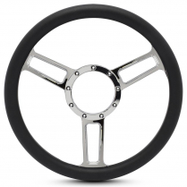 1/2 Wrap Launch Sym 13.5" Steering Wheel - Black Grip Polish