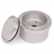 1967-94 Steering Wheel 9 Bolt Adapt/Horn Button - Clear Anod