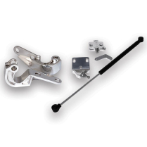 1970-81 Camaro Billet Trunk Hinges with Strut - Clear Coat