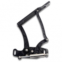 1964-67 GTO/LeMans Lighting Style Hood Hinges - Gloss Black