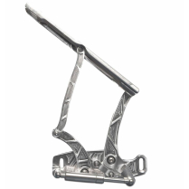 1967-69 Firebird Lighting Hood Hinges w/Glass Hood Clr Anod