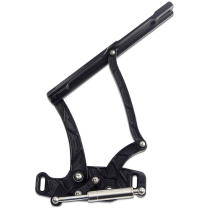 1965-67 Chevelle Lighting Style Hood Hinges - Black Anodized