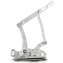 1964 Chevelle Lighting Style Hood Hinges - Clear Anodized