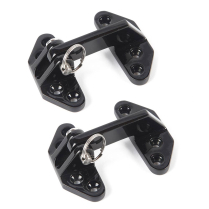 Universal Stainless Long Reach Hatch Hinges - Gloss Black