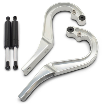 1967-69 Camaro Trunk Hinges - Clear Anodized