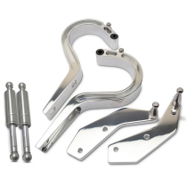 1964-65 Chevelle & Malibu Billet Trunk Hinges - Clear Coat