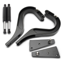 1966-67 Chevelle & Malibu Billet Trunk Hinges - Matte Black