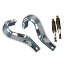 1968-72 Chevelle & Malibu Billet Trunk Hinges - Clear Anod