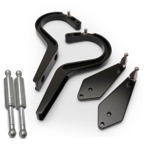 1963-65 Nova Billet Trunk Hinges - Matte Black