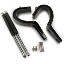 1955-57 Bel Air Hardtop & Conv Trunk Hinges - Black Anodized