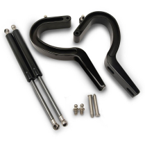 1955-57 Bel Air Hardtop & Conv Trunk Hinges - Gloss Black