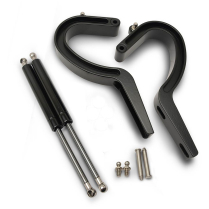 1955-57 Bel Air Hardtop & Conv Trunk Hinges - Matte Black