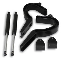 1955-57 Bel Air Post Trunk Hinges - Matte Black