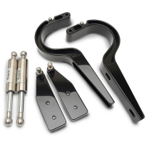 1963-64 Impala & Full Size Car Trunk Hinges - Black Anodized