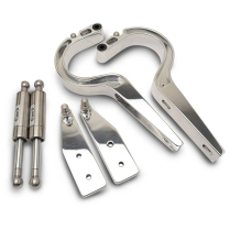 1960-62 Impala & Full Size Car Trunk Hinges - Clear Coat