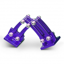 Universal Small Billet Scissor Hinges - Gloss Purple