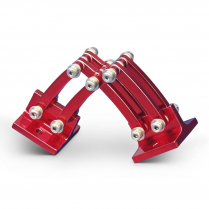 Universal Small Billet Scissor Hinges - Gloss Red