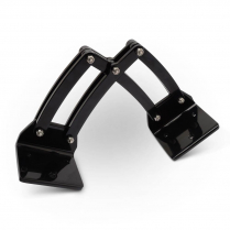 Universal Large Billet Scissor Hinges - Gloss Black