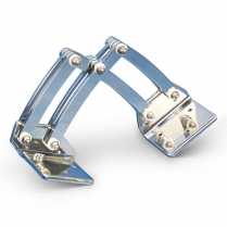Universal Large Billet Scissor Hinges - Polished