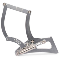 1955-57 Chevy Pickup Truck Hood Hinges - Clear Anodized