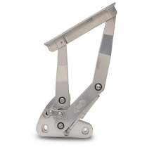 1967-72 Chevy Pickup Truck Hood Hinges - Clear Anodized