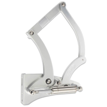 1955-56 Chevy Passenger Car Hood Hinges - Clear Anodized