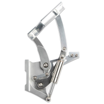 1957 Chevy Passenger Car Hood Hinges - Clear Anodized