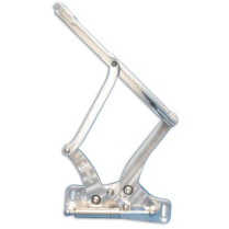 1966-67 Chevy II & Nova Hood Hinges Glass Hood - Clear Anod