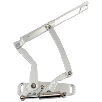 1968 Impala Full Size Car Hood Hinges - Clear Anodized