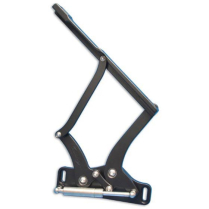 1966-67 Chevy II & Nova Hood Hinges Glass Hood - Gloss Black