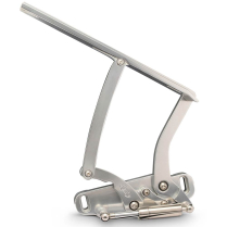 1968-72 GTO & LeMans Hood Hinges - Clear Anodized