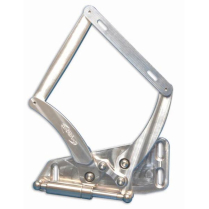 1967-70 Mopar B- Body Hood Hinges for Glass Hood - Clr Anod