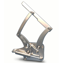 1967-70 Mustang Hood Hinges - Clear Anodized