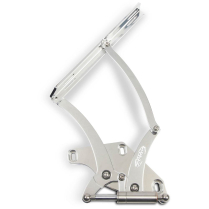1971-73 Mustang Hood Hinges - Clear Anodized
