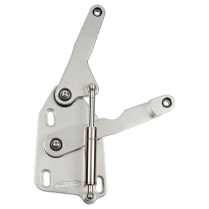 1953-56 Ford Pickup Truck Hood Hinges - Clear Anodized