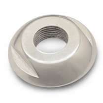 Push/Pull Knob Threaded Bezel - Clear Anodized