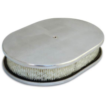 Oval Smooth Top 15" Air Cleaner - Machined