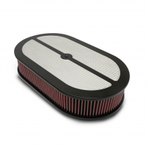 Oval Diamond Dominator Top 17" Air Cleaner - Highlighted