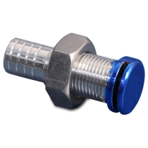 Billet Alum Remote Fuel Vent - Gloss Blue Top