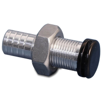 Billet Alum Remote Fuel Vent - Gloss Black Top