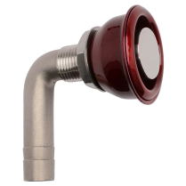 Flush Fit Stainless Fuel Tank Vent - Gloss Red